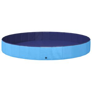 vidaXL Bazen za pse &Oslash;300 x 38 cm Debeli PVC Plava