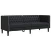vidaXL Sofa Crna 194 x 74,5 x 70,5 cm PVC