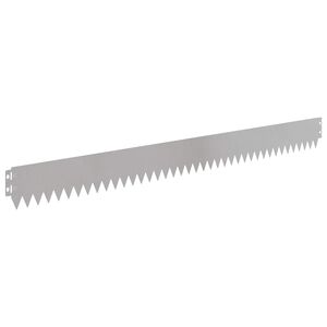 vidaXL Ograda oko Travnjaka 10 kom. 103 x 10 cm Stainless Steel