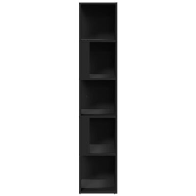 vidaXL Kutni ormarić crni 33 x 33 x 164,5 cm od iverice