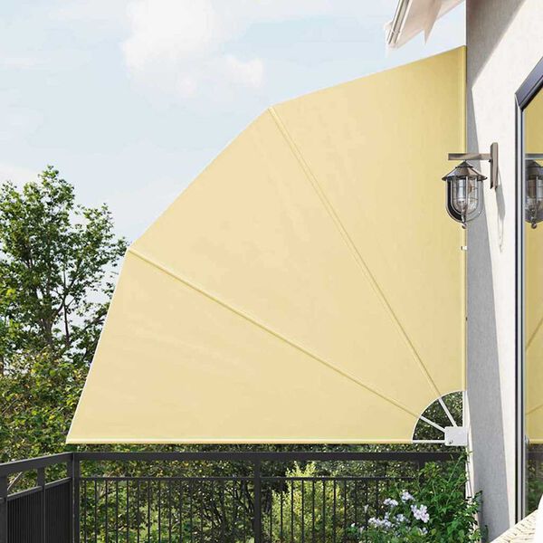 vidaXL Zaslon za privatnost na balkonu Pijesak 210 x 210 cm Poliester