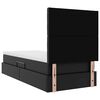 vidaXL Krevet s od storage s madracem Crna 100 x 200 cm Lažna koža