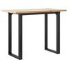 vidaXL Blagovaonski stol O-oblika 100x50x75,5 cm od borovine i čelik