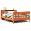 vidaXL Krevet s regalom za knjige bez madraca 150x200 cm od borovine