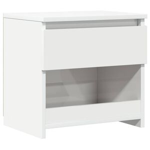 vidaXL Noćni ormarić visoki sjaj bijeli 40x30x39 cm konstruirano drvo