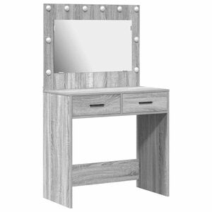 vidaXL Toaletni stol Siva Sonoma 78,5 x 41 x 135 cm Konstruirano drvo