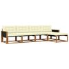 vidaXL Set vanjskih sofa s jastukom 5 pcs Prirodna i krem