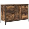 vidaXL Ormarić za umivaonik s ladicama dimljeni hrast 90x34,5x60 cm