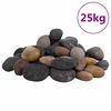 vidaXL Polirani kamenčići 25 kg raznobojni 5 - 8 cm
