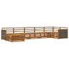 vidaXL Set vanjskih sofa 7 kom. Prirodna