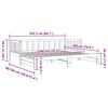 vidaXL Dnevni krevet na razvlačenje bijeli 90x200 cm masivna borovina