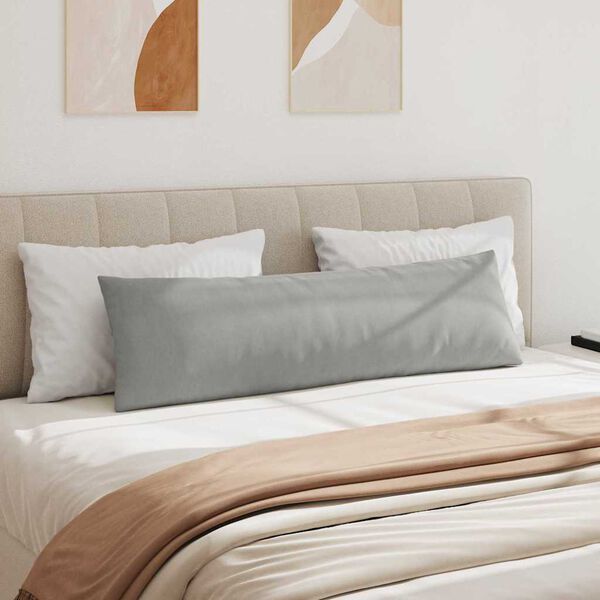 vidaXL Jastučići za sofu 2 pcs Svijetlo siva 145 x 40 cm tkanina