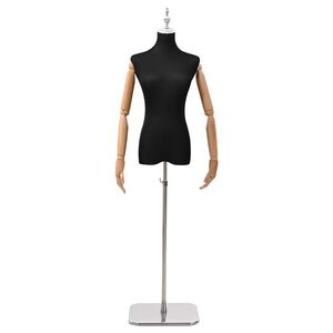 vidaXL Podesivi maneken 165-213 cm s postoljem Žena PP Crna