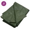 vidaXL Cerada 180 g/m&sup2; 4x4 m zelena HDPE