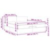 vidaXL Okvir kreveta s madracima svijetlosivi 200x200cm baršunasti