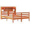 vidaXL Krevet s regalom za knjige bez madraca 150x200 cm od borovine