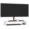 vidaXL Stalak za monitor bijeli visokog sjaja 60 x 23,5 x 12 cm drveni