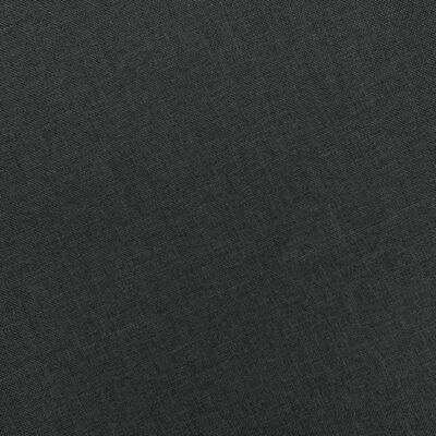 vidaXL Fotelja od tkanine s tabureom tamnosiva