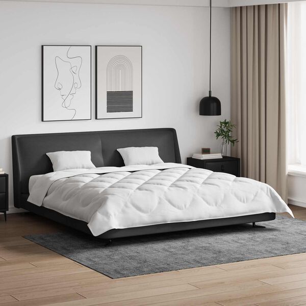 vidaXL Poplun s jastukom 3 pcs Bijelo Mikrofibra