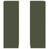 vidaXL Stalak za biljke 2 pcs Maslinovo zelena 24 x 24 x 75 cm Čelik