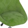 vidaXL Okretna blagovaonska stolica svjetlozelena bar&scaron;unasta