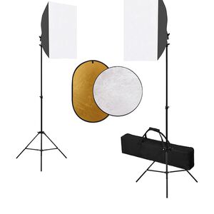 vidaXL Fotografska oprema sa svjetlima softbox i reflektorom