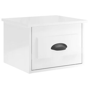 vidaXL Zidni noćni ormarić bijeli visokog sjaja 41,5 x 36 x 28 cm