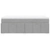 vidaXL Box spring krevet s madracem svjetlosivi 90x190 cm od tkanine