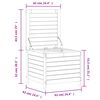 vidaXL Vrtni tabure 62 x 63,5 x 53,5 cm od impregnirane borovine