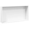 vidaXL Ni&scaron;a za tu&scaron; mat bijela 62x32x9 cm nehrđajući čelik