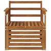 vidaXL Set vanjskih sofa Prirodna 71 x 63 x 73 cm Čvrsto drvo akacije