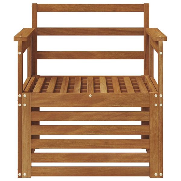 vidaXL Set vanjskih sofa Prirodna 71 x 63 x 73 cm Čvrsto drvo akacije