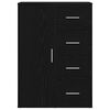 vidaXL Kreveta Crni hrast 60 x 31 x 84 cm Konstruirano drvo