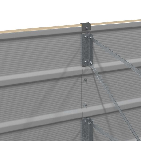 vidaXL Sadilica Slonovača 480 x 50 x 45 cm Cinkani čelik