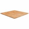 vidaXL Četvrtasta stolna ploča svjetlosmeđa 70x70x1,5 cm od hrastovine
