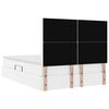 vidaXL Krevet s od storage Čista bijela 140 x 200 cm Lažna koža