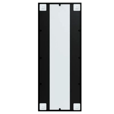 vidaXL Zidno ogledalo crno 100 x 40 cm metalno