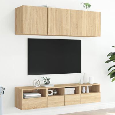 vidaXL Zidni TV ormarić boja hrasta 40 x 30 x 30 cm konstruirano drvo