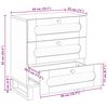 vidaXL Noćni ormar Prirodna 50 x 33 x 62 cm Čvrsto drvo manga