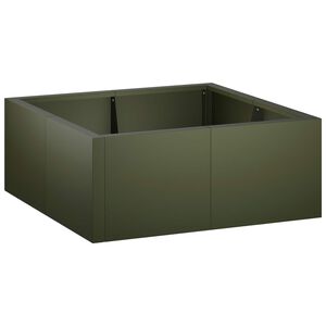 vidaXL Zid za zadržavanje 4 kom. 100 x 100 x 30 cm Čelik