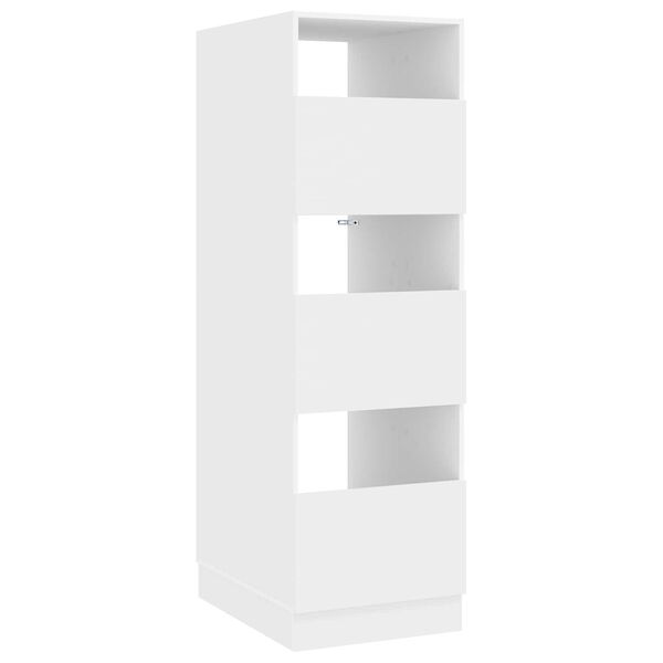 vidaXL Ormar za pranje rublja s pohranom Bijelo Konstruirano drvo