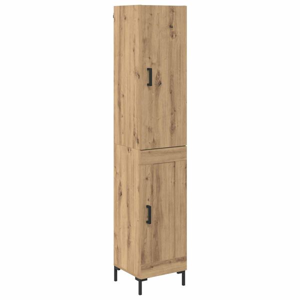 vidaXL Highboard Umjetnički hrast 69,5 x 34 x 180 cm Konstruirano drvo