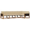 vidaXL Set vanjskih sofa 5 kom. Prirodna i bež