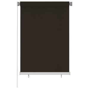 vidaXL Vanjska rolo zavjesa 105 (&Scaron;) x 140 (V) cm Smeđa HDPE