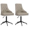 vidaXL Okretne blagovaonske stolice 2 kom svjetlosive baršunaste