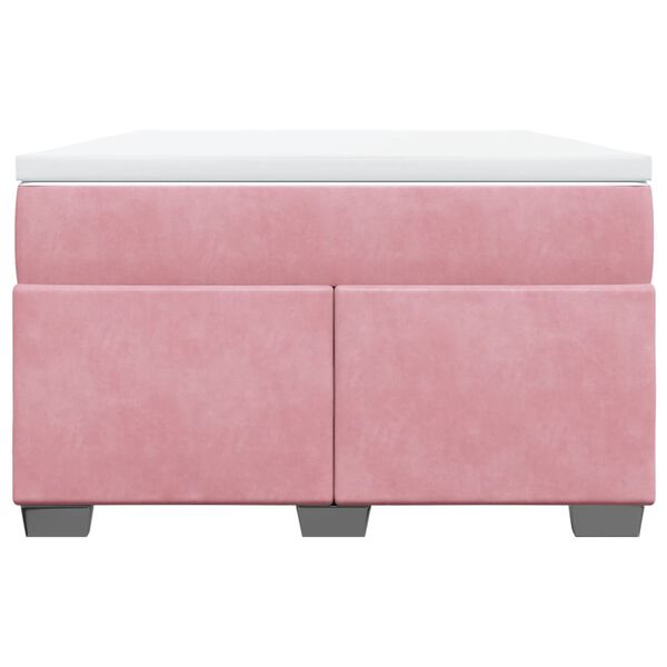 vidaXL Krevet s oprugama i madracem ružičasti 120 x 190 cm bar&scaron;unasti