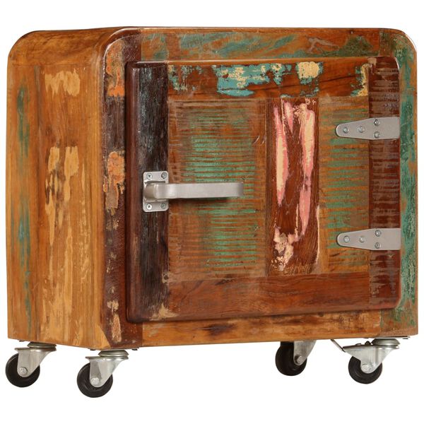 vidaXL Noćni ormarić od masivnog obnovljenog drva 50 x 30 x 50 cm