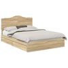 vidaXL Krevet s od storage Sonoma hrast 140 x 200 cm Konstruirano drvo
