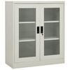 vidaXL Uredski ormarić svjetlosivi 90 x 40 x 105 cm čelični