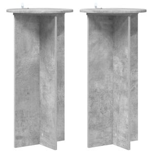 vidaXL Stalak za biljke 2 pcs Betonska siva 40 x 40 x 80 cm